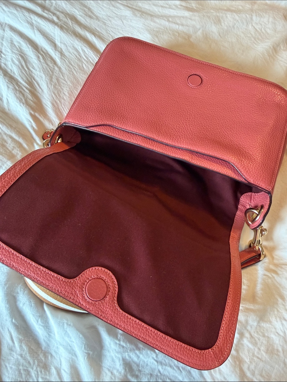 Coach Jes Messenger Pebble Leather Crossbody Messenger Bag - Picture 4 of 5